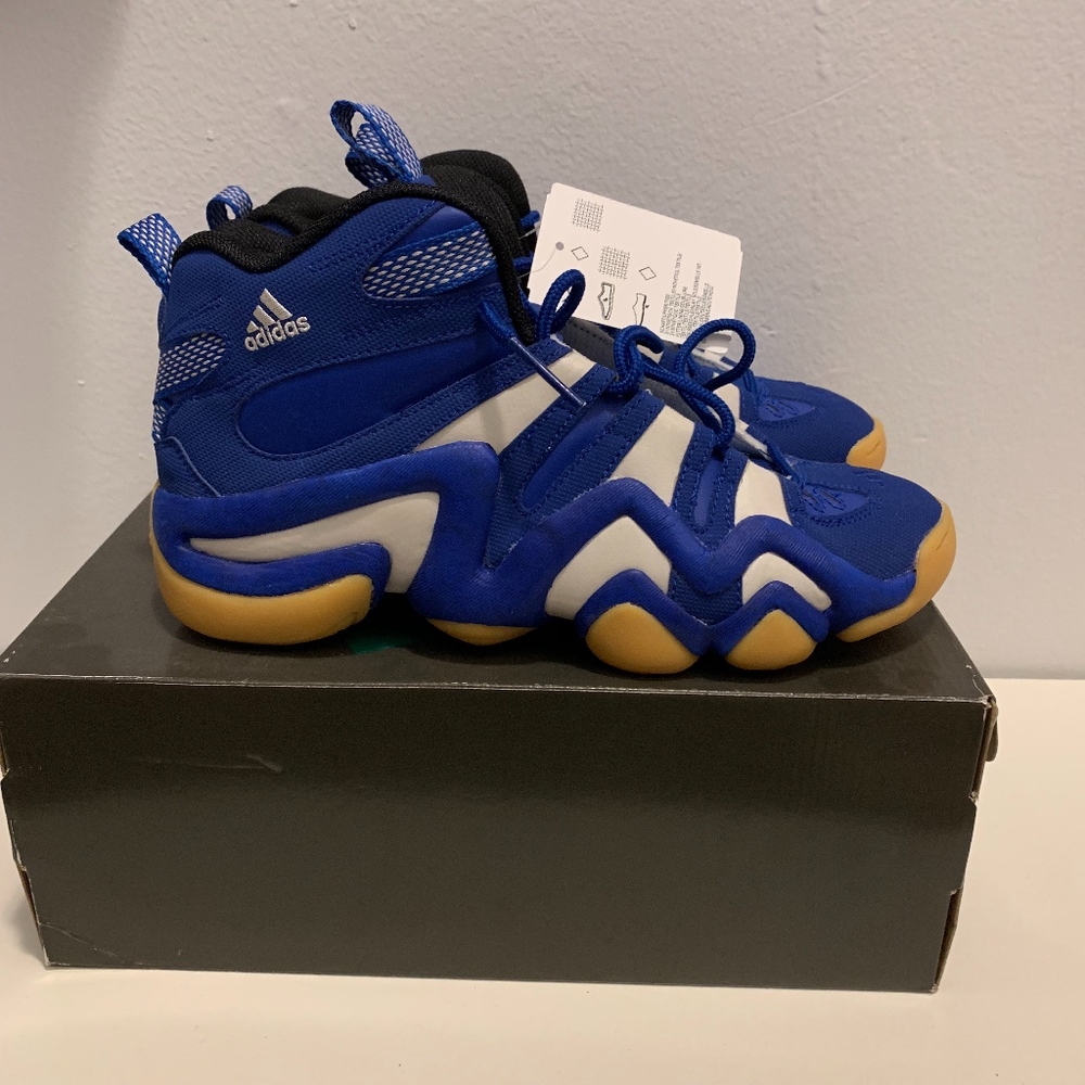 Mens adidas Crazy 8 Royal/White - Size 8 (NWT)